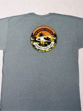 O’Neill Surf Supply | Graphic T-Shirt | Grey & Green | Men’s Size 2XL